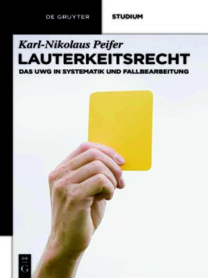 cover image of Lauterkeitsrecht